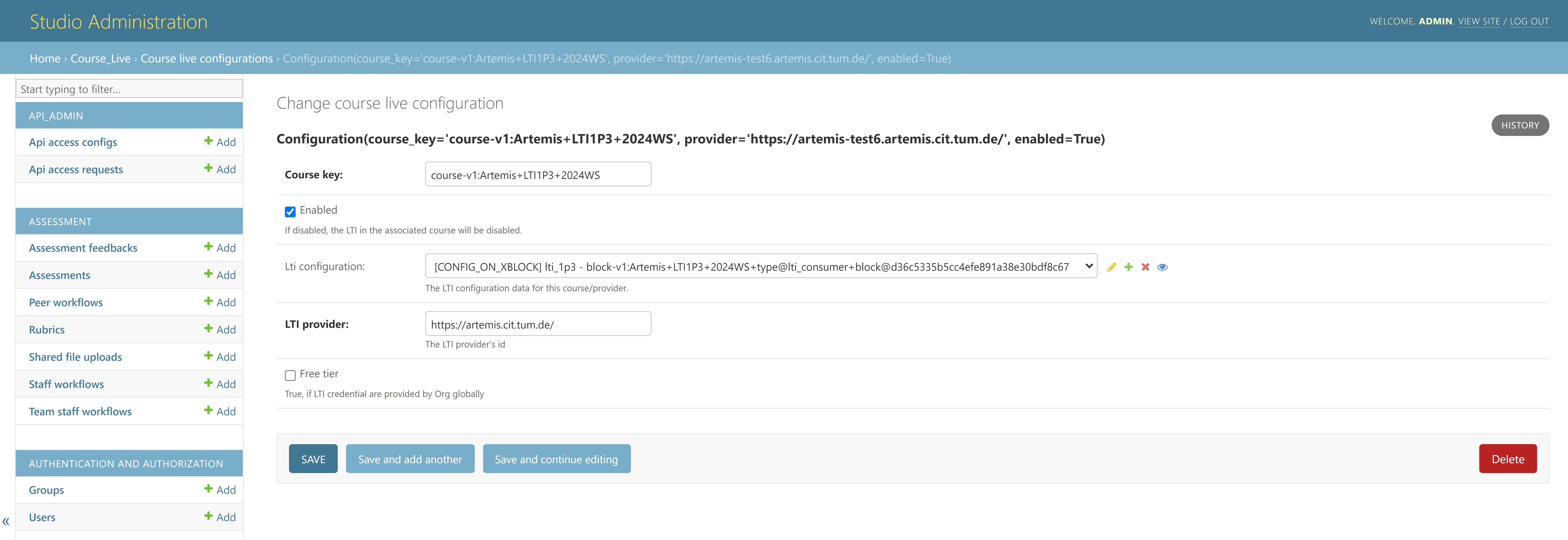 edX - Add Tool URL
